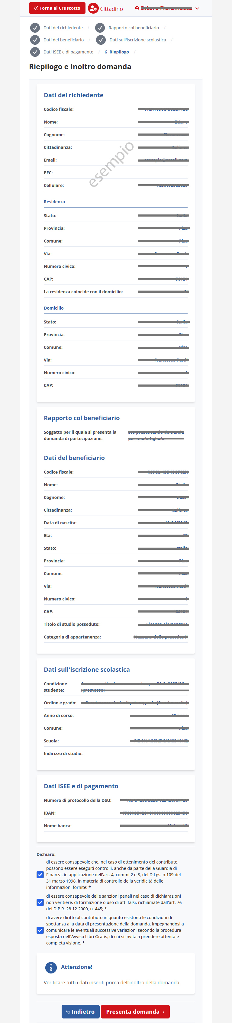 libri gratis STEP RIEPILOGO DOMANDA