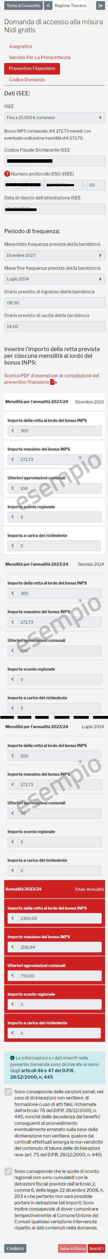 nidi gratis step preventivo finanziario